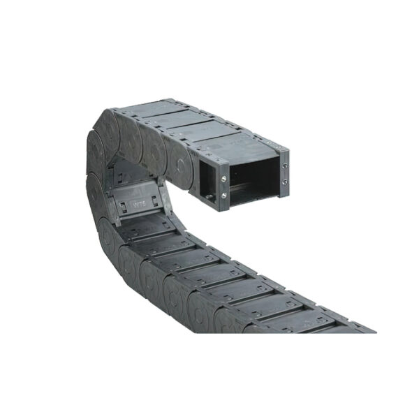 Cable-channel JN555F.1.200W125 (55×200 mm, L: 1000 mm, R: 125 mm) - Hochwertige Kabelschleppketten und flexible Kühlmittelschläuche von JFLO für industrielle Maschinen und Automatisierung. Langlebig, effizient und für präzise Anwendungen in CNC-Maschinen und Produktionslinien entwickelt.
