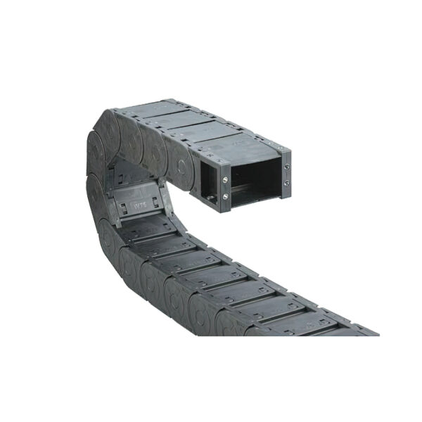 Cable-channel JN65F.1.150W150 (65×150 mm, l: 1000 mm, r: 150 mm) - Hochwertige Kabelschleppketten und flexible Kühlmittelschläuche von JFLO für industrielle Maschinen und Automatisierung. Langlebig, effizient und für präzise Anwendungen in CNC-Maschinen und Produktionslinien entwickelt.